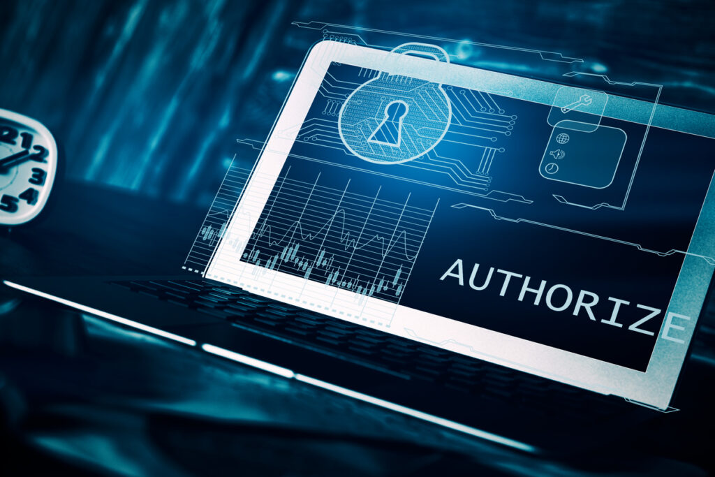 An image showing an authentication process.
