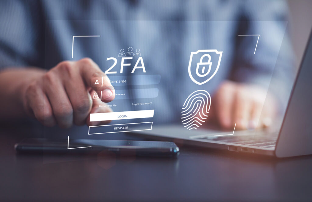 The image shows multi-Factor Authentication (MFA) as a key measure for preventing identity theft